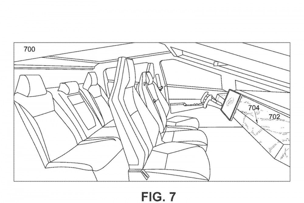  Tesla Cybertruck Drawings Glass Dashboard